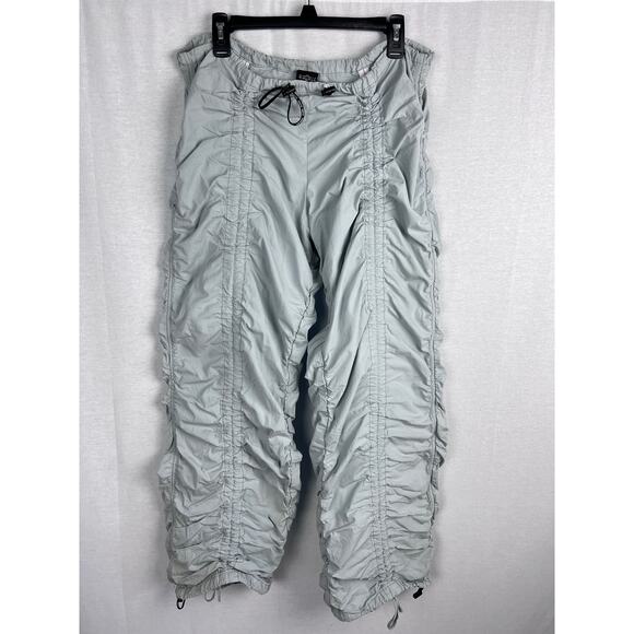 Urban Outfitters Pants Parachute Baggy Drawstring Streetwear Grunge Y2K Cyber - Picture 1 of 7